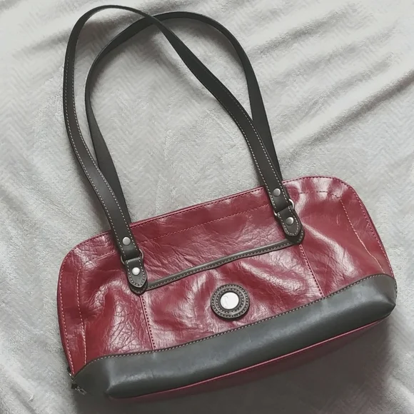 Mouflon Bags Mouflon Canada Burgundy And Brown Handbag Purse